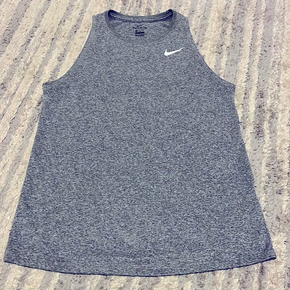 Nike Dry-fit heather gray athletic tank, size S